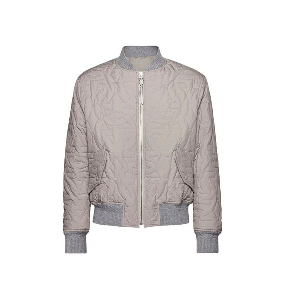 Salvatore Ferragamo Gray Polyester Men's Bomber